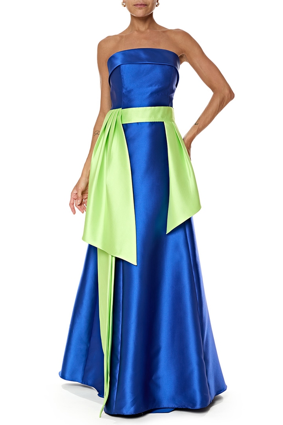Vestido Longo Zibeline Azul - DG76827 Blessed