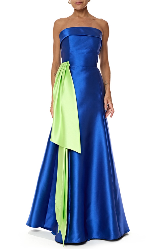 Vestido Longo Zibeline Azul - DG76827 Blessed