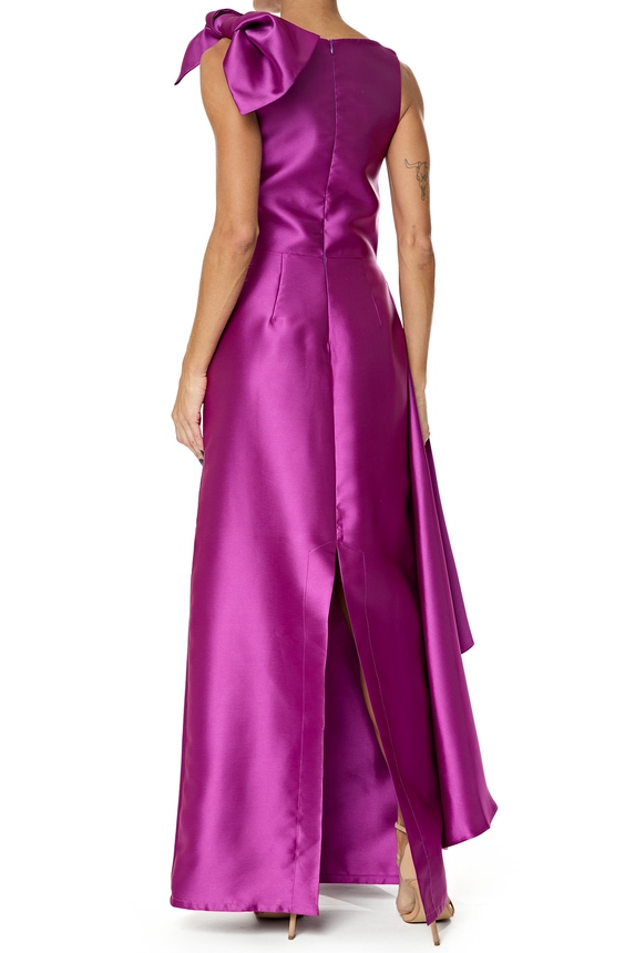 Vestido Longo Zibeline Rosa - DG76184 Essential Collection