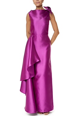 Vestido Longo Zibeline Rosa