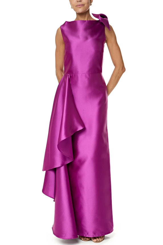 Vestido Longo Zibeline Rosa - DG76184 Essential Collection