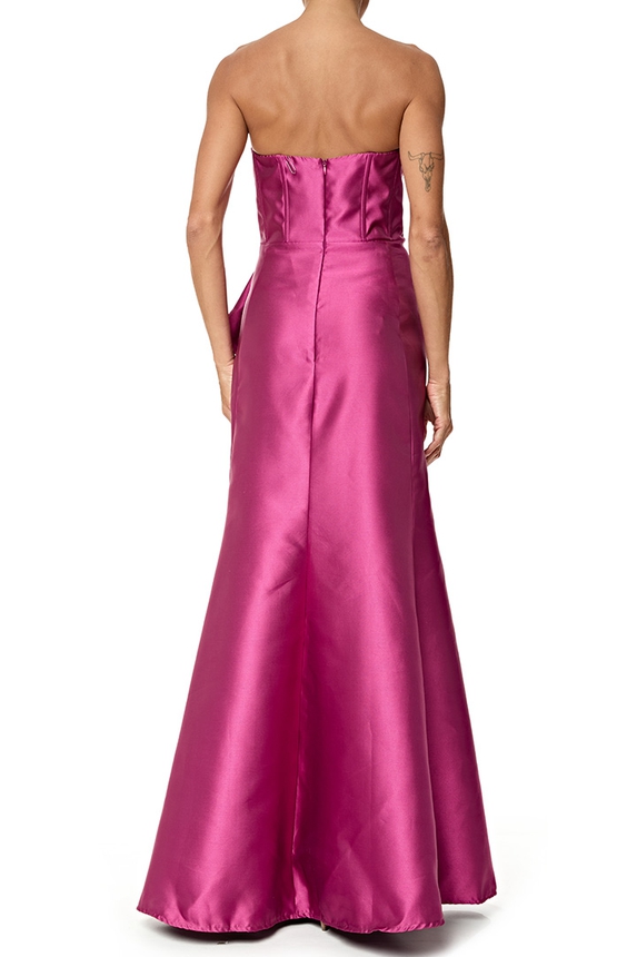 Vestido Longo Zibeline Rosa - DG76811 Essential Collection