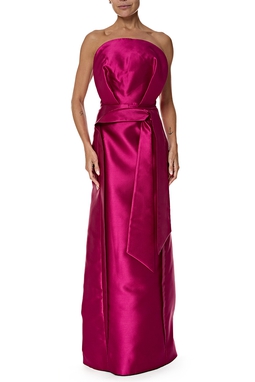 Vestido Longo Zibeline Rosa