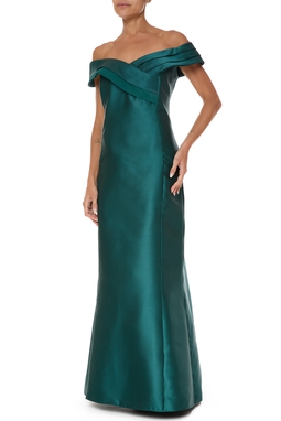 Vestido Longo Zibeline Verde