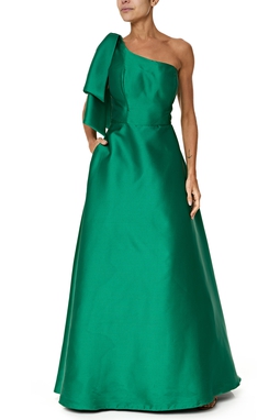 Vestido Longo Zibeline Verde