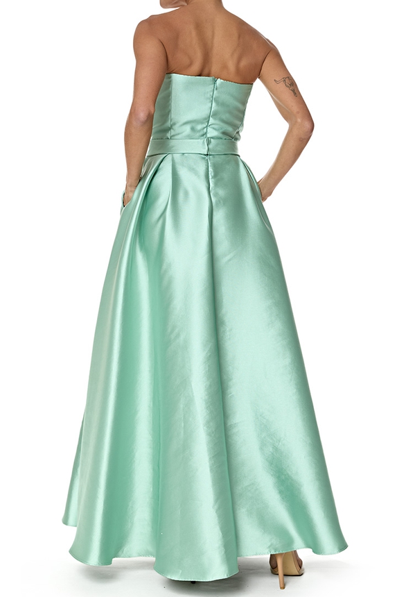 Vestido Longo Zibeline Verde - DG77043 Essential Collection