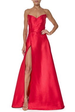 Vestido Longo Zibeline Vermelho