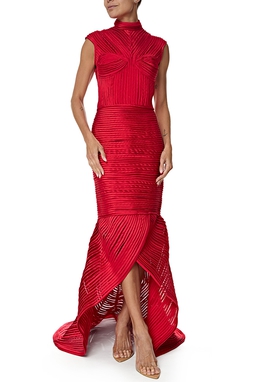 Vestido Longo Zibeline Vermelho