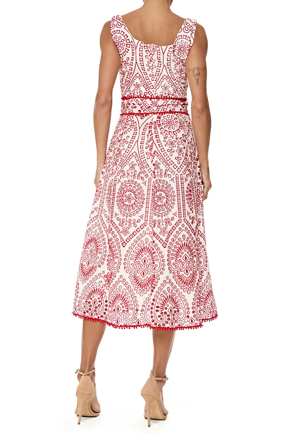 Vestido Midi Algodão Estampado - DG76739 Amissima