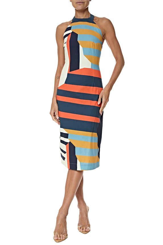 Vestido Midi Algodão Estampado - DG77062 Lenny Niemeyer