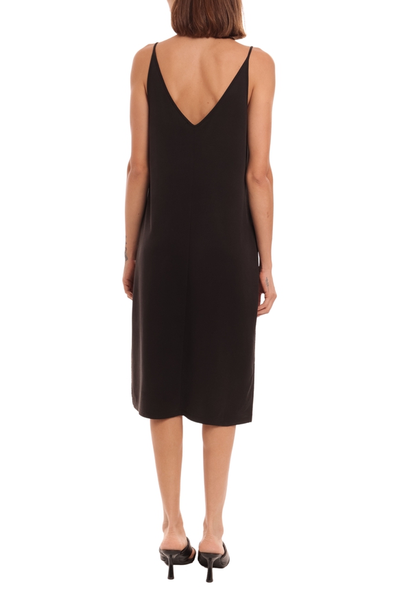 Vestido Midi Crepe Preto - DG35196 Animale