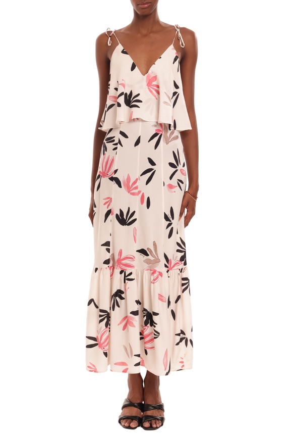 Vestido Midi Viscose Estampado - DG36191 Animale