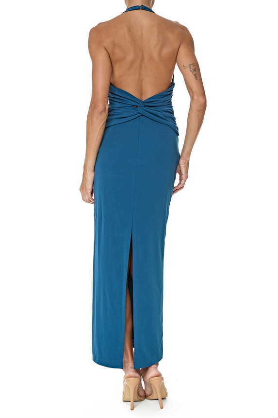 Vestido Midi Jersey Azul - DG76701 Zara