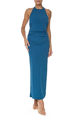 Vestido Midi Jersey Azul