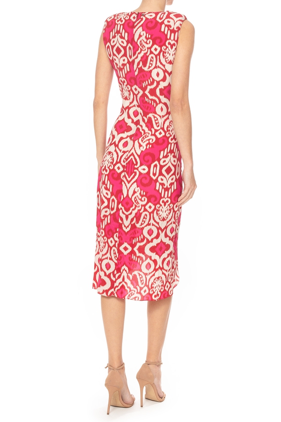 Vestido Midi Seda Estampado - DG71289 Le Lis Blanc