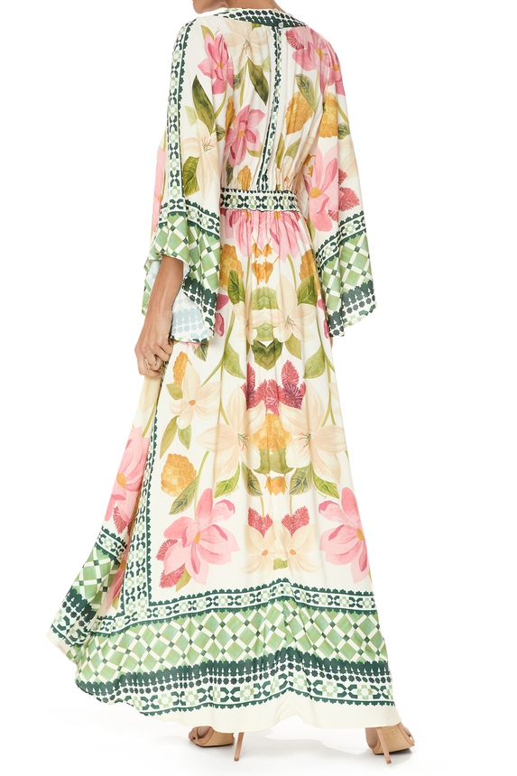 Vestido Midi Viscose Estampado - DG76050 Farm