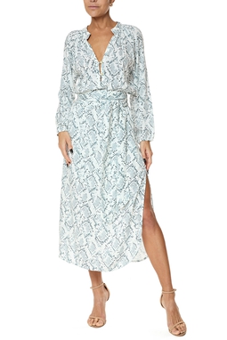 Vestido Midi Viscose Estampado