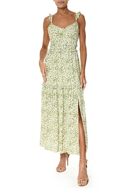 Vestido Midi Viscose Estampado