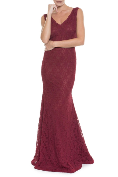 Vestido Romilda Marsala