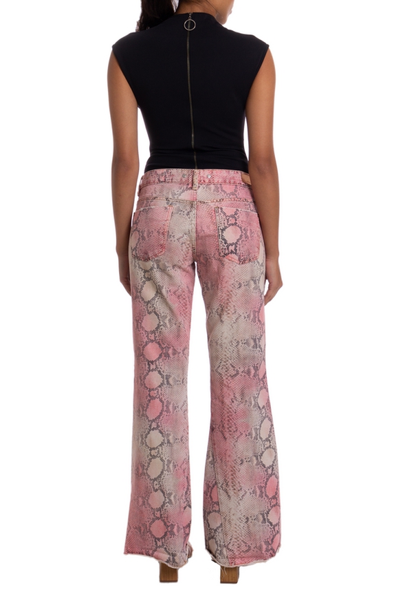 Calça Flare Algodão Estampado - DG25451 Animale