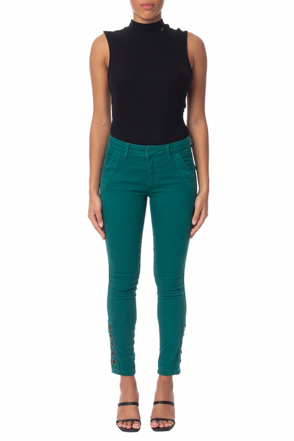 Calça Skinny Algodão Verde - DG20433 Animale