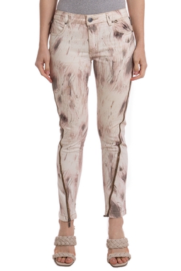 Calça Skinny Algodão Estampado