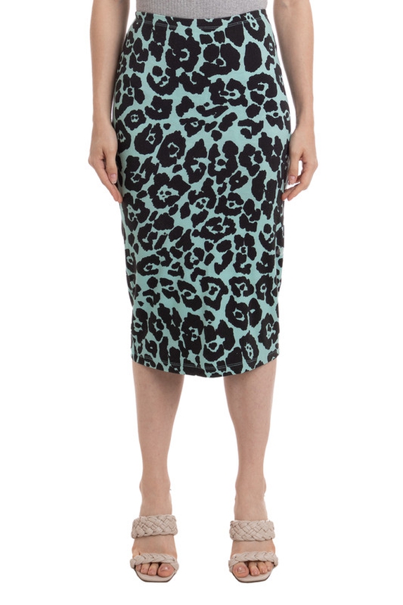 Saia Midi Viscose Estampado - DG24208 Animale