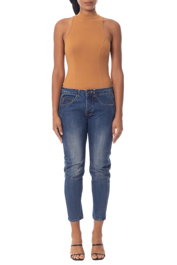 Calça Reta Jeans Azul Marinho - DG24657 Animale