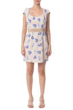 Vestido Curto Viscose Estampado