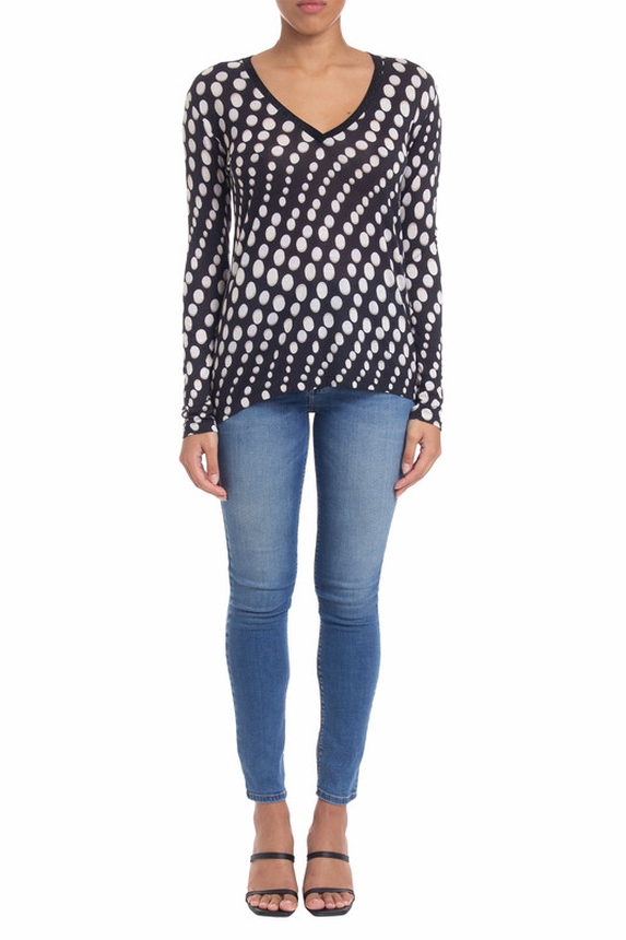 Blusa Manga Longa Viscose Estampado - DG21267 Animale