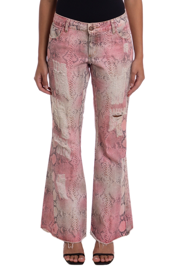Calça Flare Algodão Estampado - DG25451 Animale