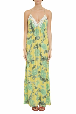 Vestido Longo Seda Estampado