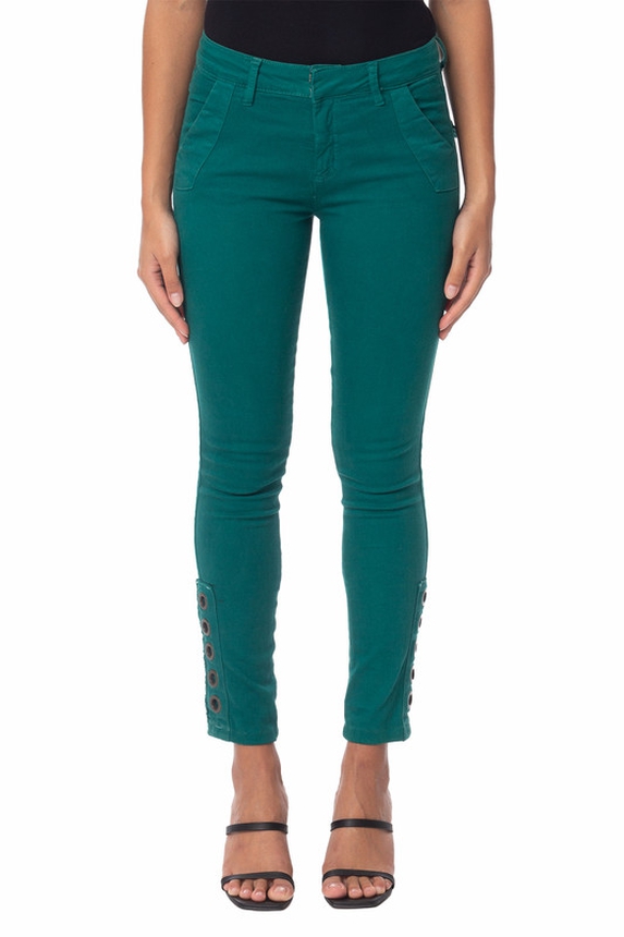 Calça Skinny Algodão Verde - DG20433 Animale