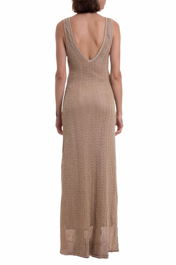 Vestido Longo Tricot Rosê - DG21516 Animale