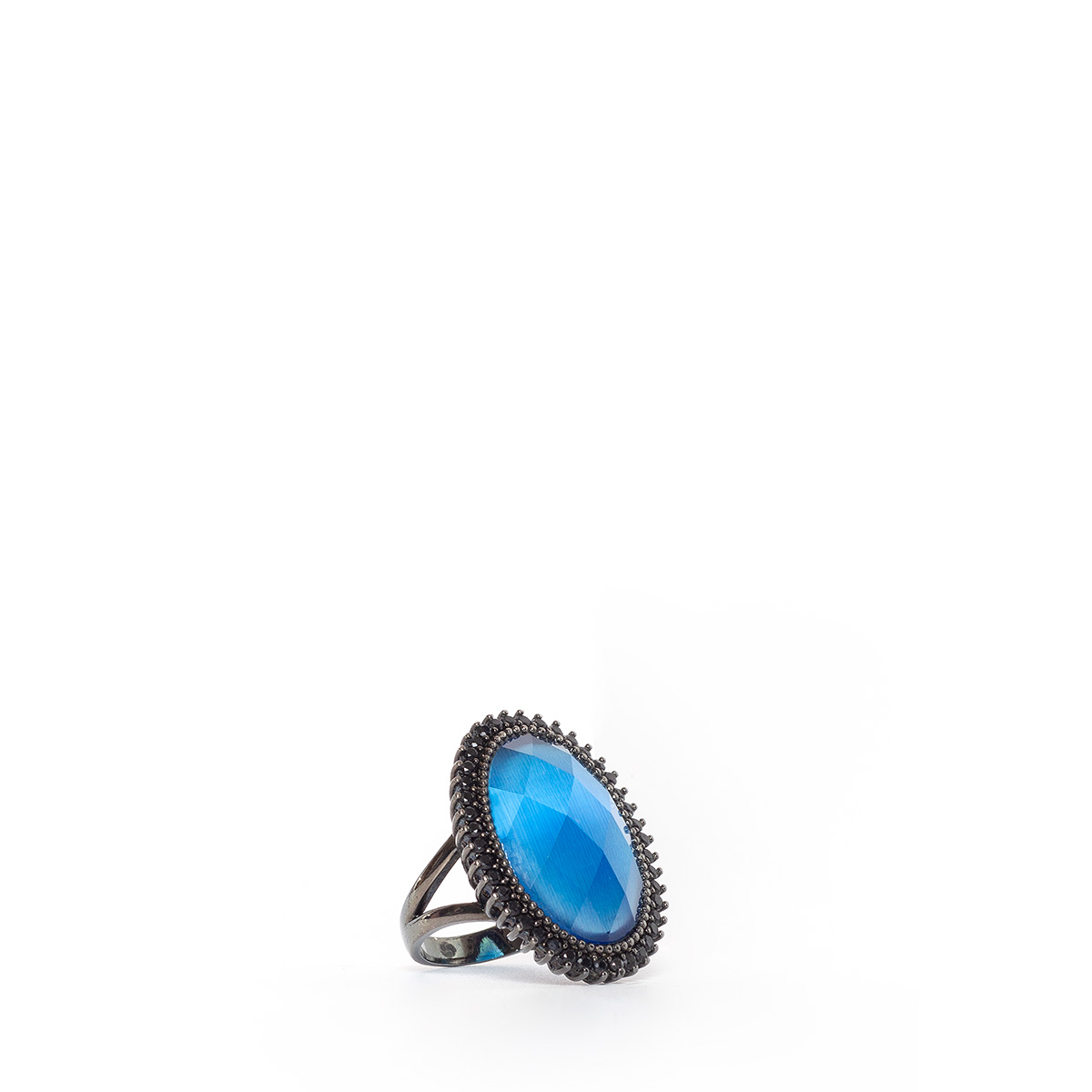 Anel Metal Azul