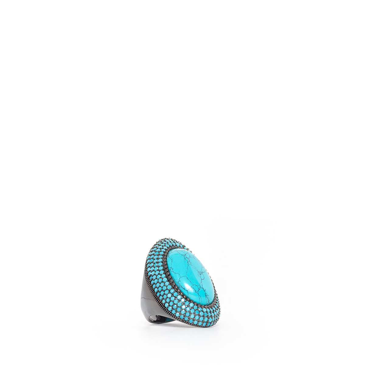 Anel Metal Azul