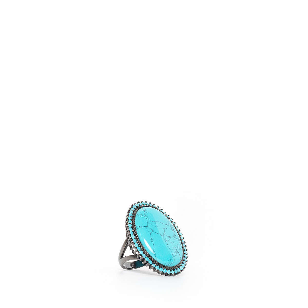 Anel Metal Azul