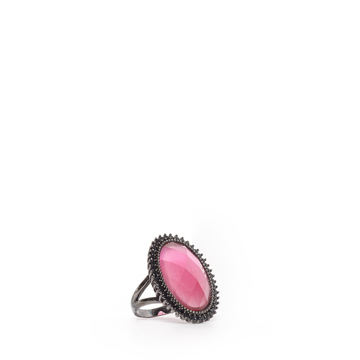 Anel Metal Rosa