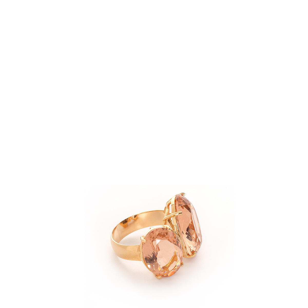 Anel Metal Rosa