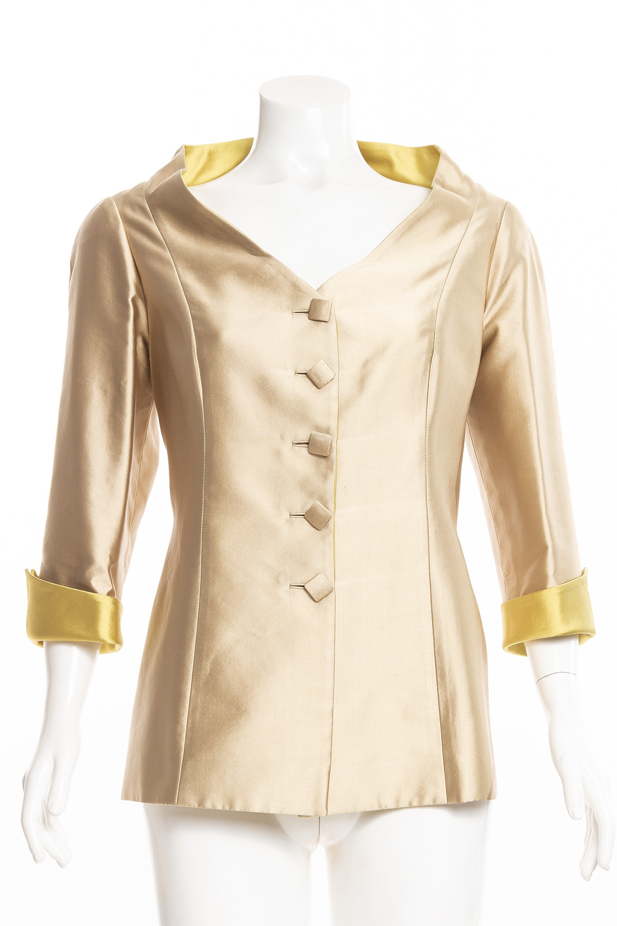 Blazer Cetim Dourado