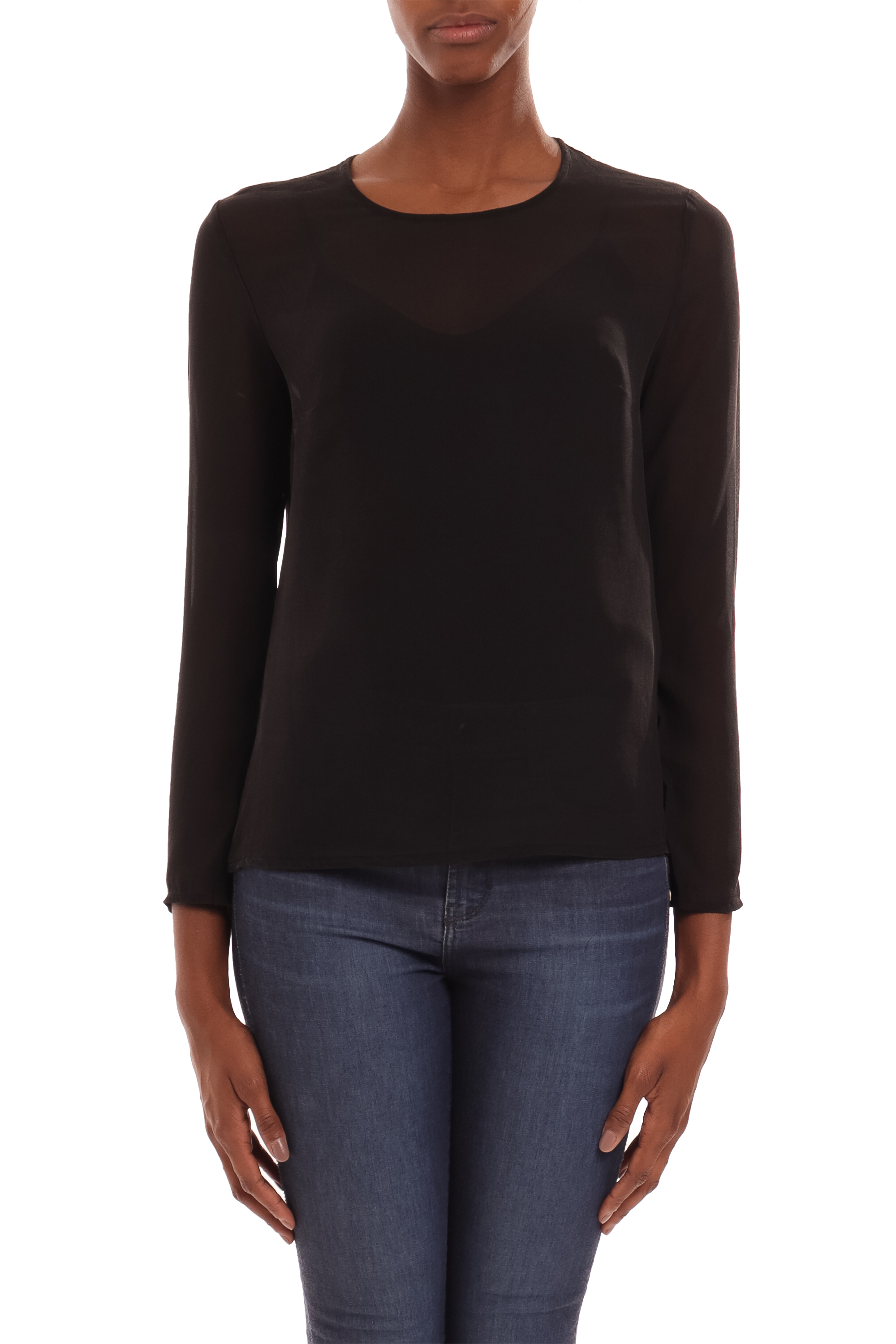 Blusa Crepe Preto