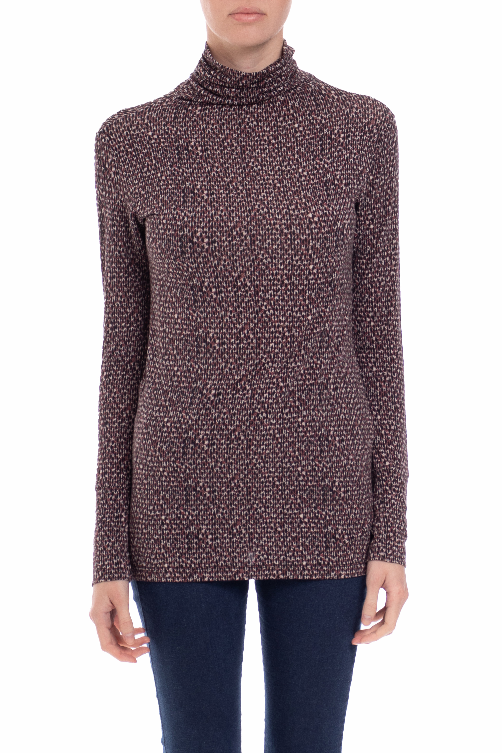 Blusa Manga Longa Viscose Estampado