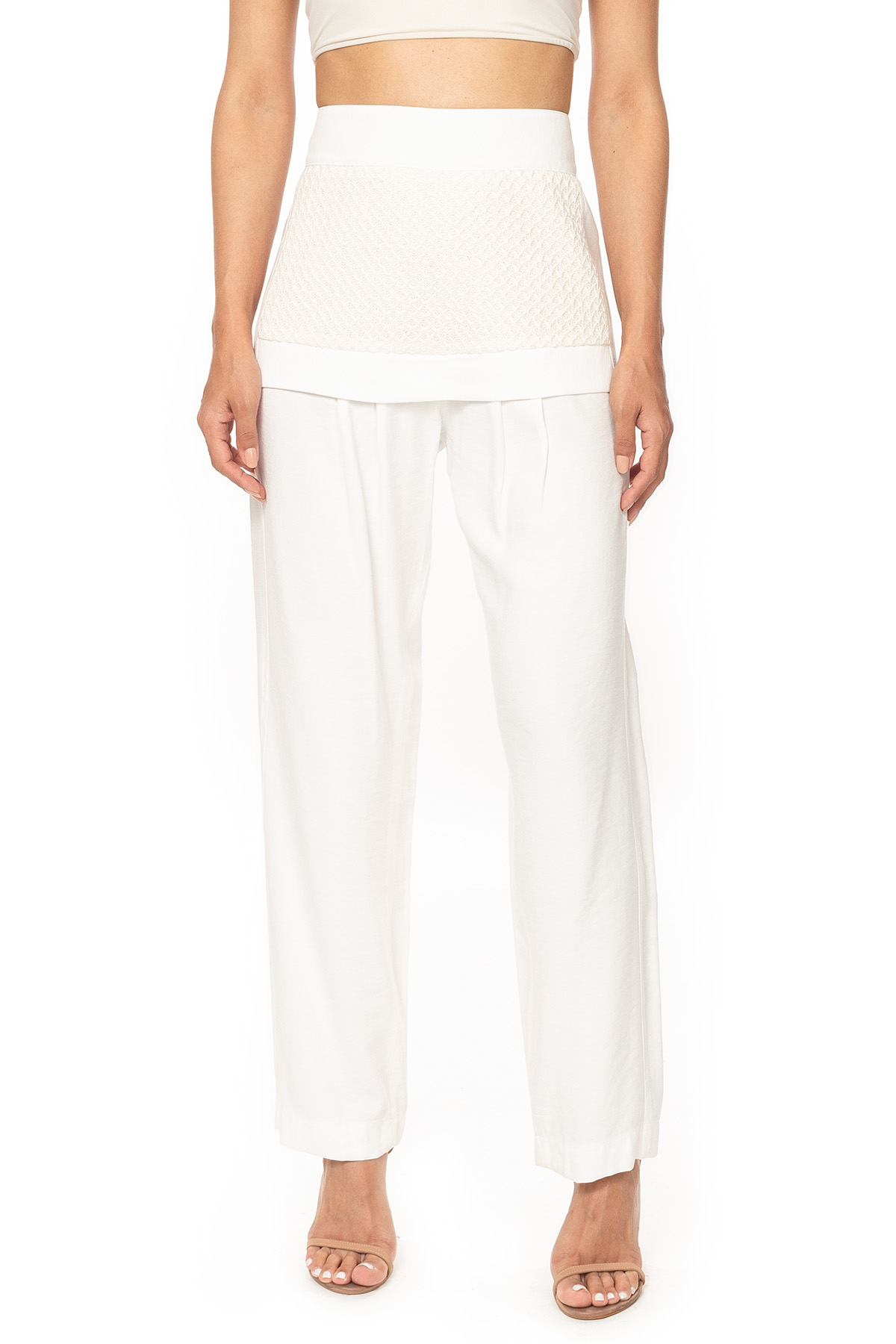 Calça Crepe Branco