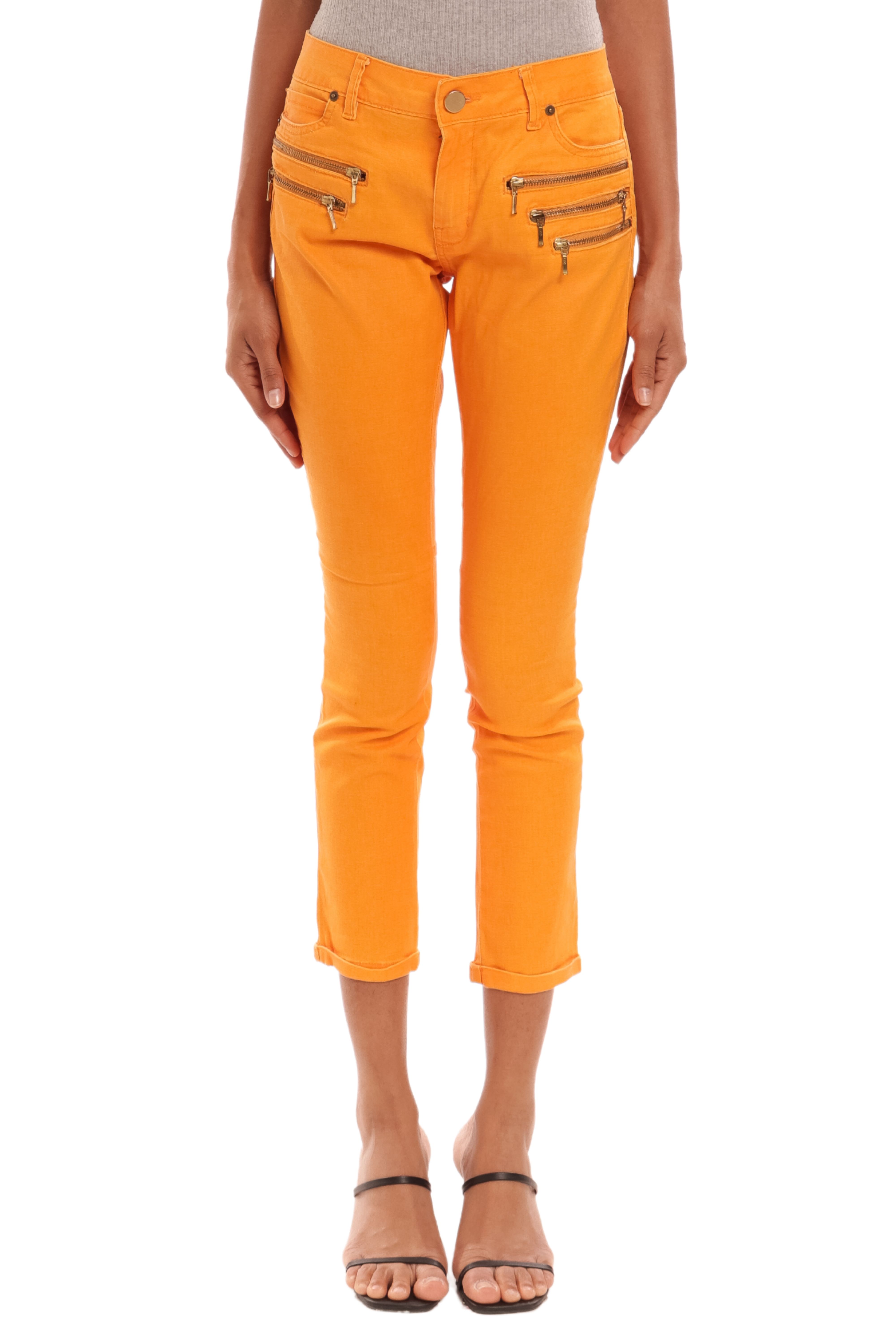 Calça Jeans Laranja