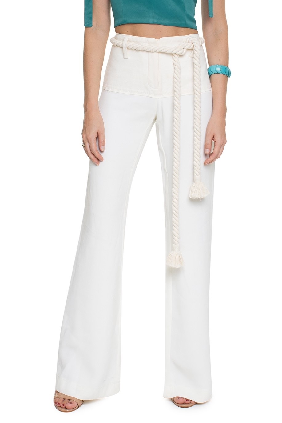 Calça Reta Off White Pala