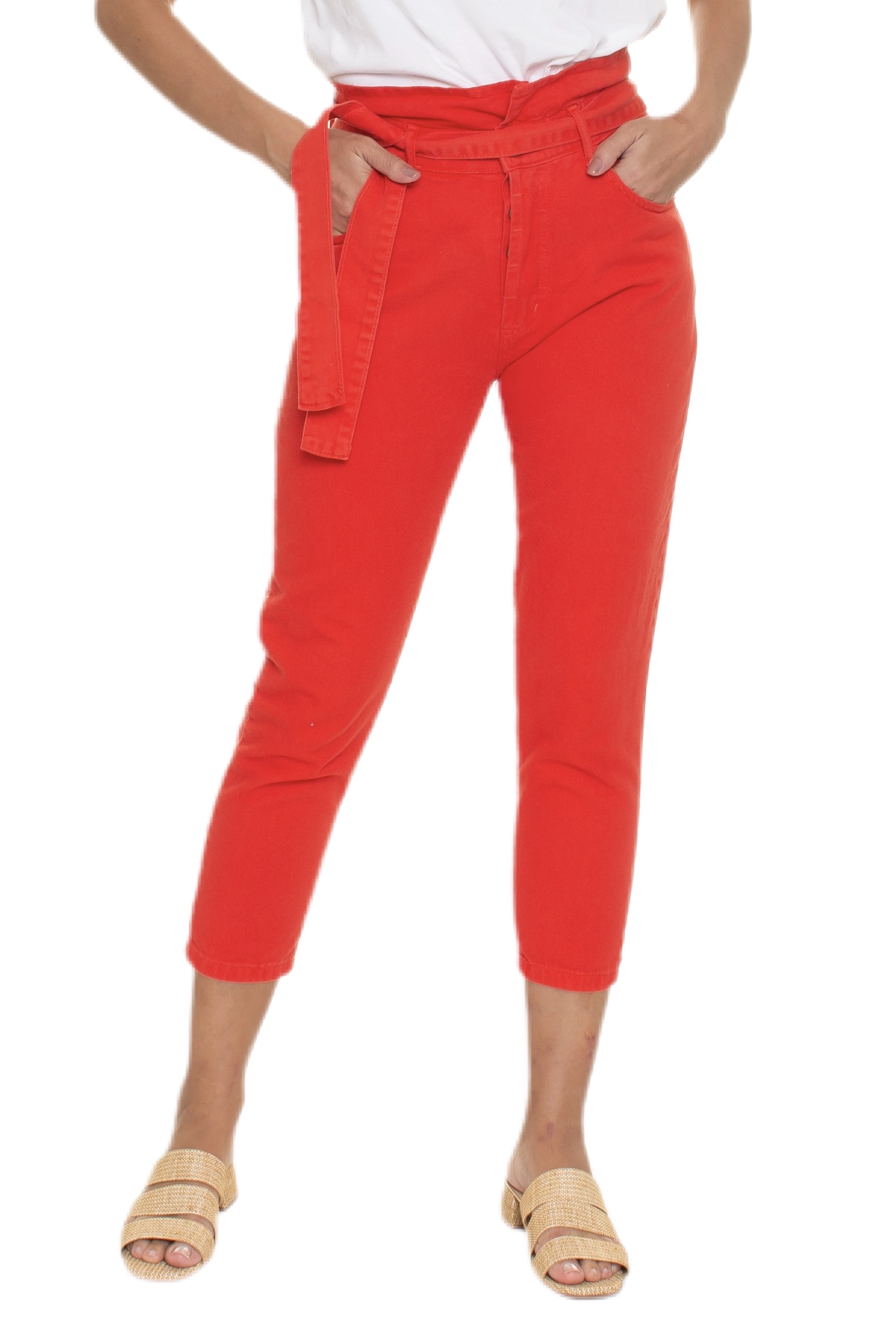 Calça Reta Sarja Clochard