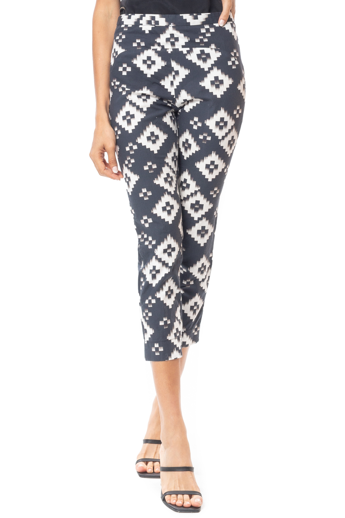 Calça Reta Viscose Estampado