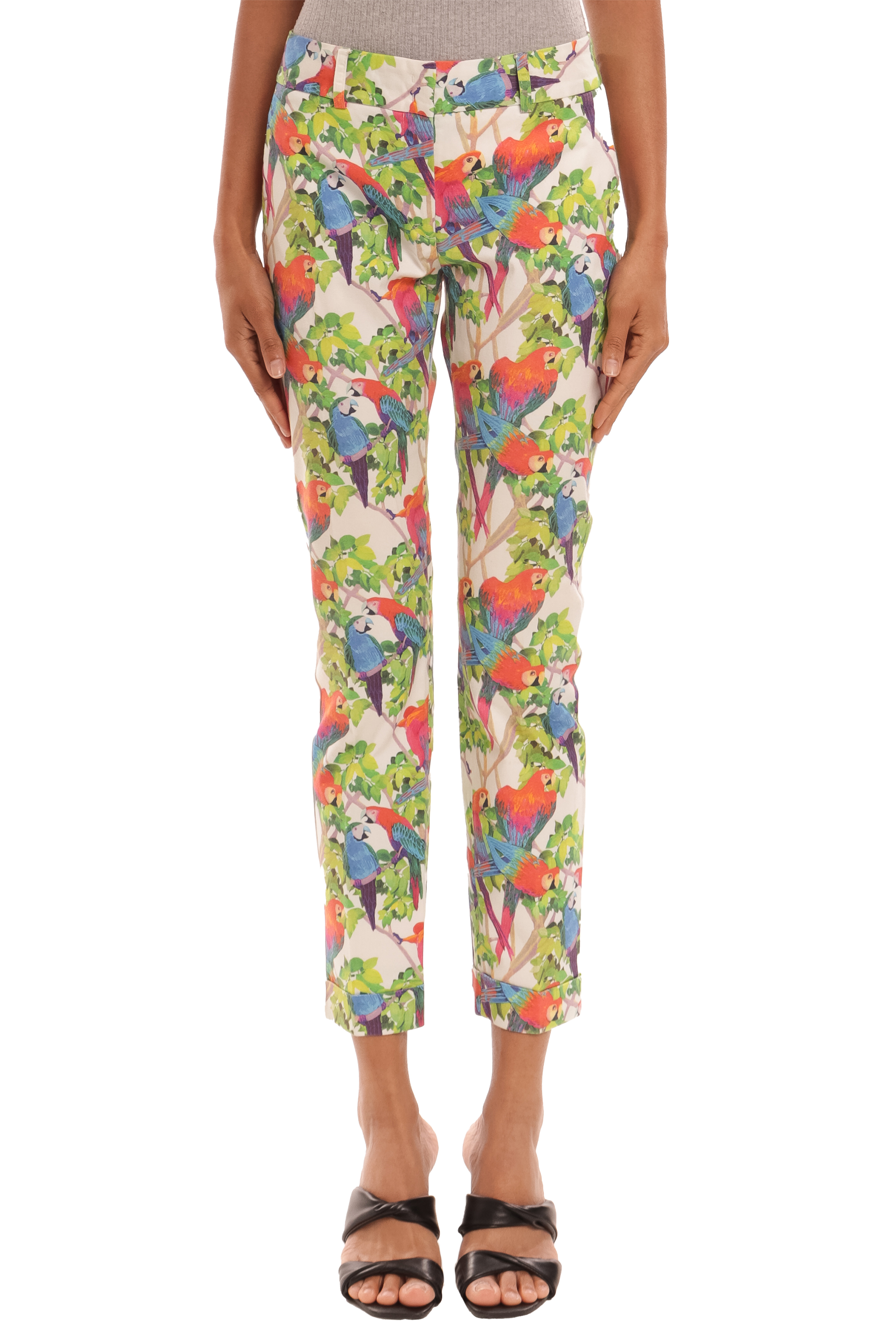 Calça Skinny Algodão Estampado