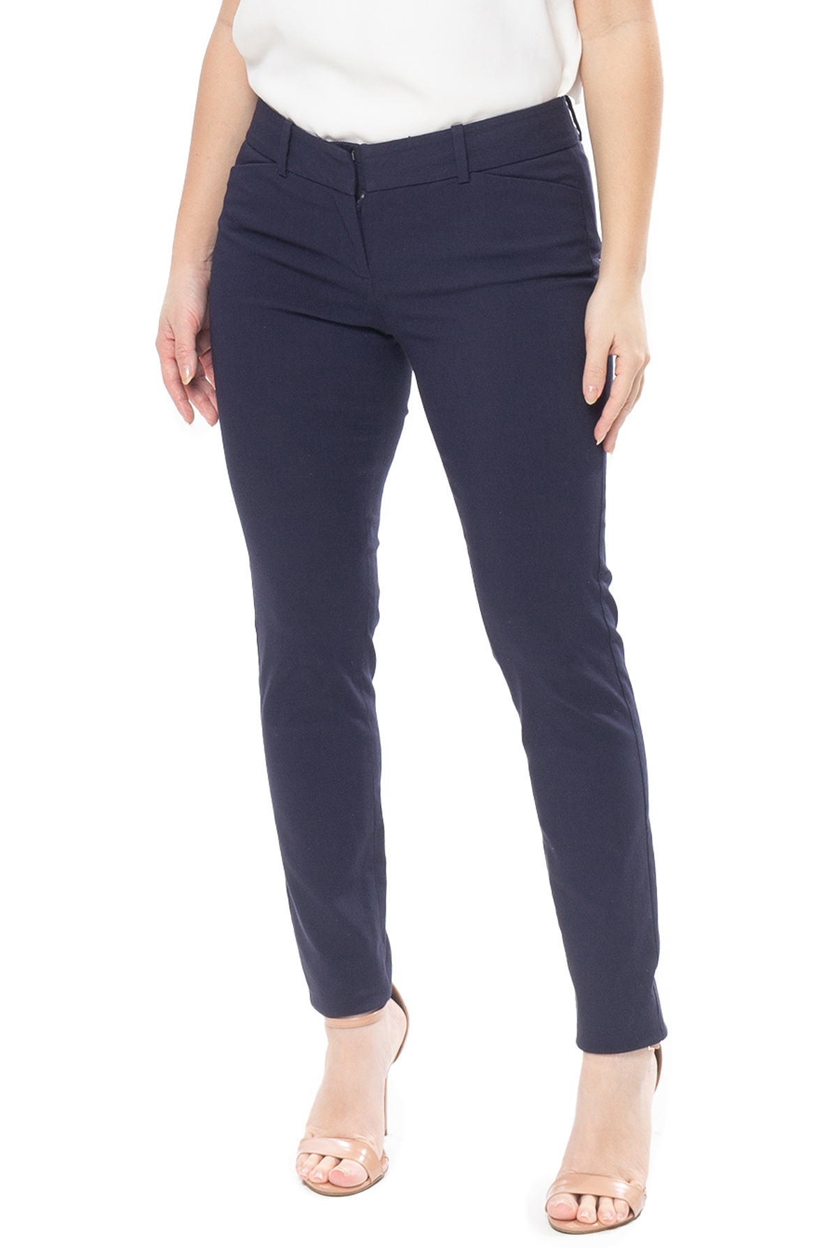 Calça Skinny Crepe Azul