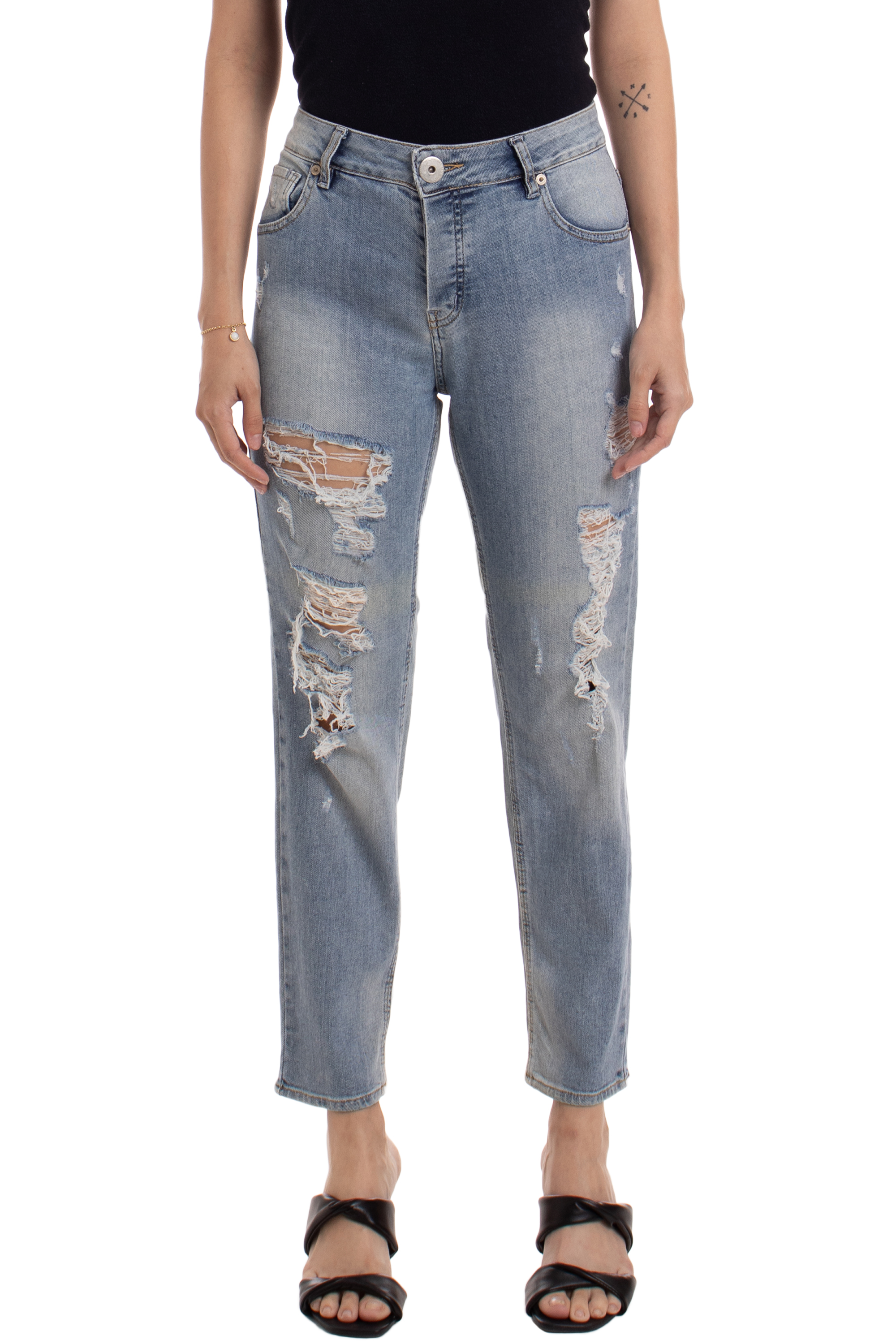 Calça Skinny Jeans Azul
